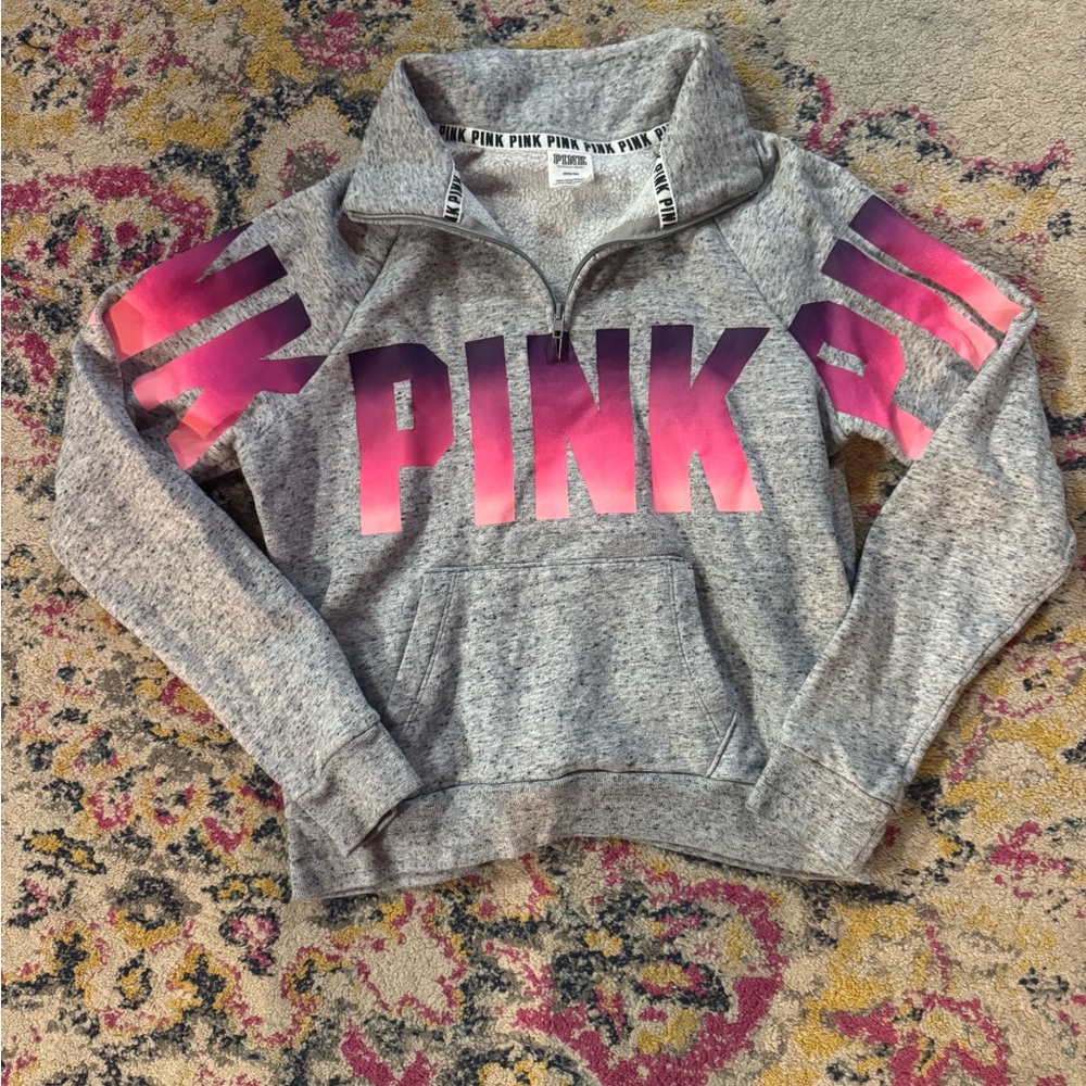 PINK Victoria's Secret Heathered Gray Sweatshirt
